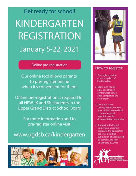 Kindergarten Registration 2021 22 Poster Drayton Heights Public School