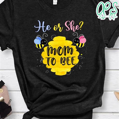 He Or She Mom To Bee Gender Reveal Party Png File Template