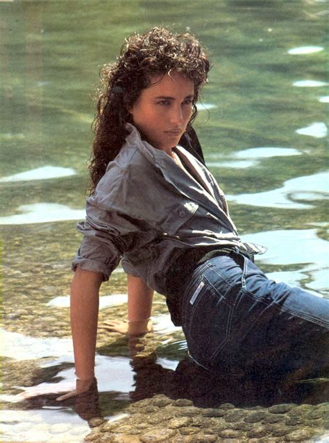 Andie Macdowell For Calvin Klein 1982 Andie Macdowell Andie