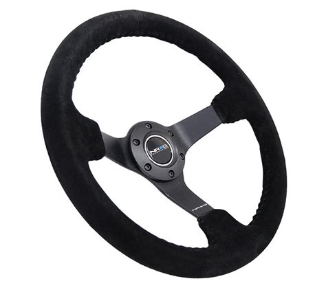 350mm Deep Dish Steering Wheel Suede Solid Spoke Nrg Innovations