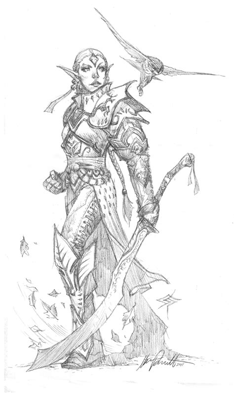 Elf Warrior Drawing Draw This Again Elf Warrior By Hyperrrmouse On