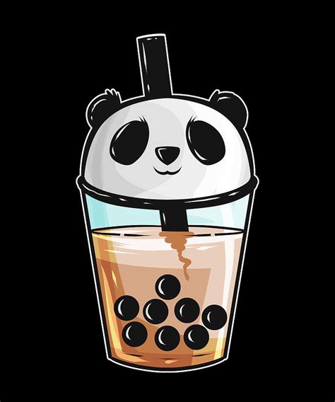 For Those Who Love Boba Tea With Pandas Digital Art By Jan Bleke Pixels