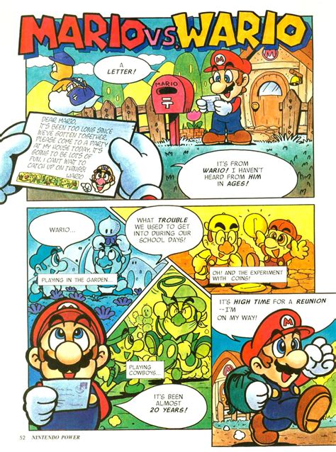 The First Page Of Issue 1 Of The Mario Vs Wario Comics From