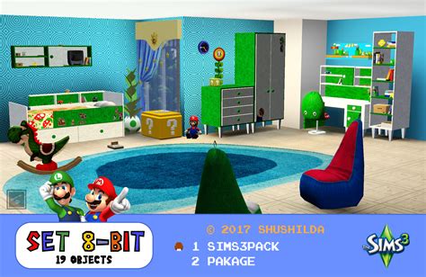 Furniture Super Mario Set 8 Bit