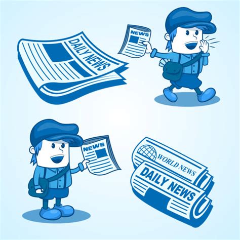Newspaper Boy Illustrations Royalty Free Vector Graphics And Clip Art