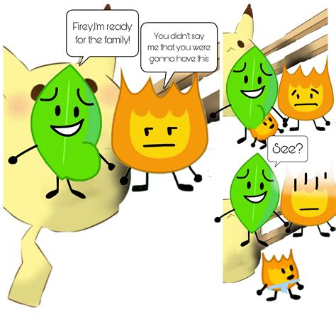 Comic Bfdi Firey Leafy Shipping Image By Minarancic Free Download