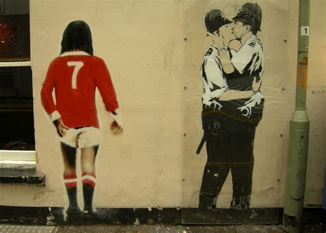 best and banksy brighton football legend george best and b… flickr