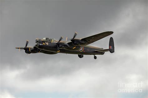 Raf Lancaster Bomber In Flight Photograph By Philip Pound Pixels