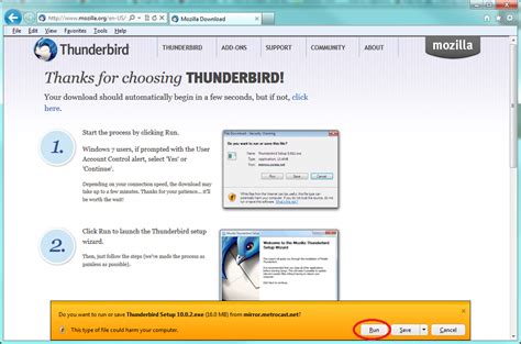 Installing Thunderbird On Windows Thunderbird Help