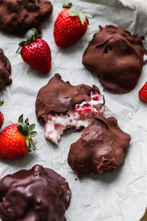 Chocolate Covered Strawberry Yogurt Clusters Walder Wellness Rd