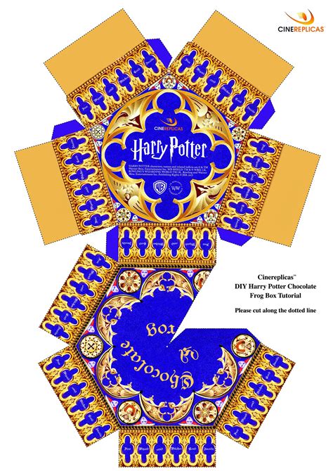Free Printable Harry Potter Chocolate Frog Template
