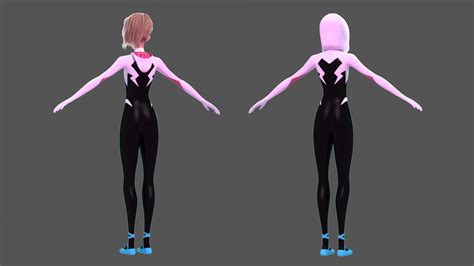 Gwen Stacy Into The Spider Verse 3d Model In Woman 3dexport