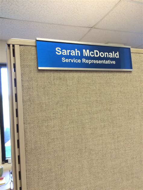 Single Cubicle Name Plate Sign Holders Or NapNameplates Com