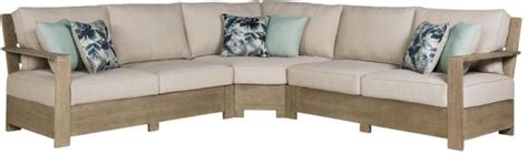 Signature Design By Ashley Silo Point 3 Piece Brown Outdoor Sectional