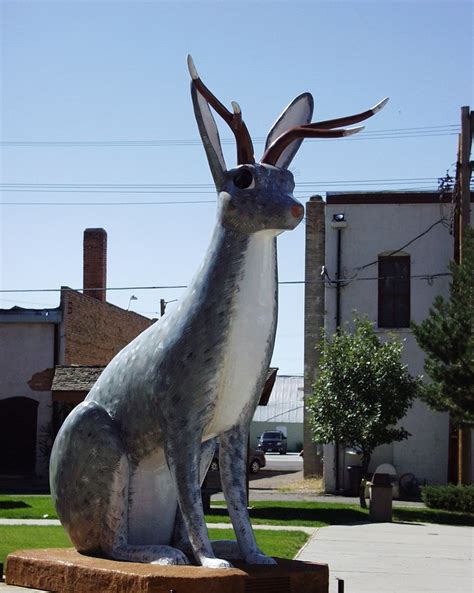 Giant Jackalope In Douglas Wyoming Jackalope Capital Of The World