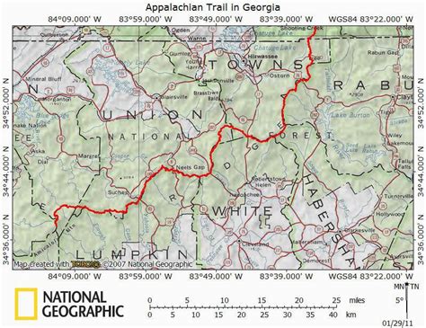 Georgia Appalachian Trail Map Secretmuseum