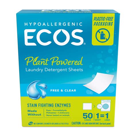 Eco Conscious Laundry Sheets Our Hypoallergenic Detergent Without