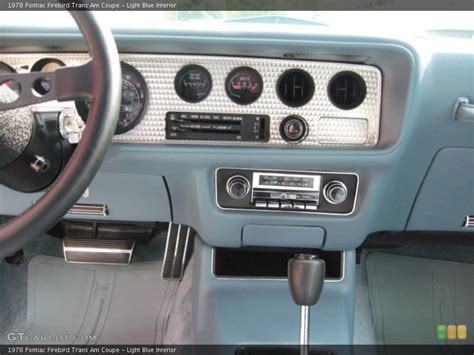 Light Blue Interior Dashboard For The 1978 Pontiac Firebird Trans Am