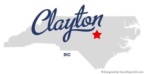 Map Of Clayton Nc North Carolina