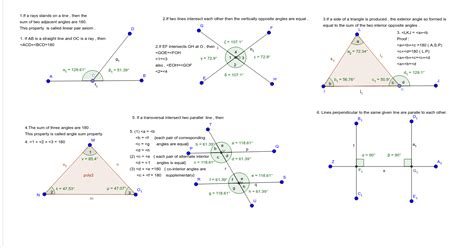 Properties Of Lines And Angles Geogebra