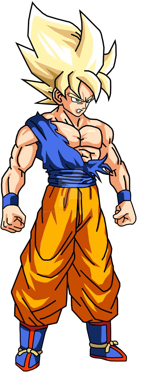 Super Saiyan Goku Render By Anthonyjmo On Deviantart