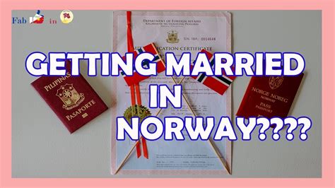 Fiance Visa To Norway For Philippine Passport Holder Getting Married In Norway Youtube