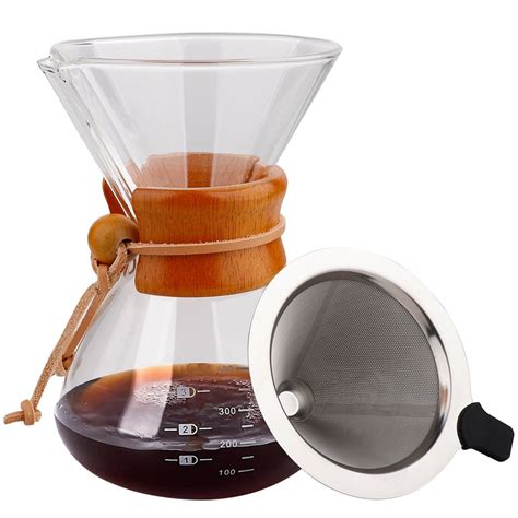 400ml Hand Drip Coffee Maker Borosilicate Glass Coffee Maker Coffee Pot