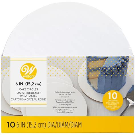 6 Inch Round Cake Boards 10 Count Round Cakes Wilton Cakes