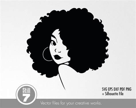 Black Woman Svg Afro Woman Svg Svg Cutting File Eps Dxf Etsy