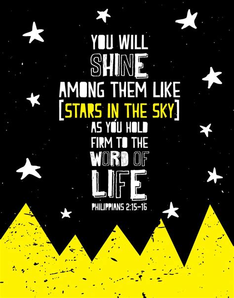 You Will Shine Among Them Like Stars In The Sky Philippians 215 16