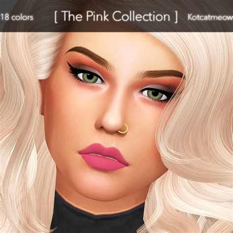 Lana Cc Finds Kotcatmeow The Pink Collection Colors Maxis Match Sims Cc
