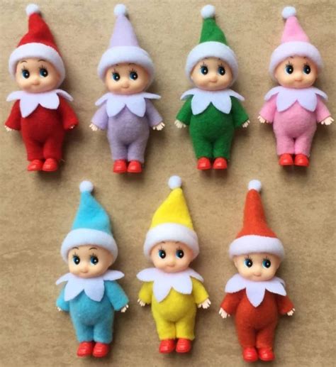Lot Of 7 Baby Elves One In Each Available Color Etsy