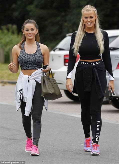 Towies Chloe Meadows Works Out Her Frustration At The Gym Beside Pal