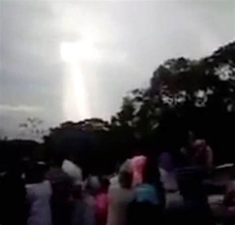 Project Blue Beam Jesus Christ Appears After Deadly Landslide
