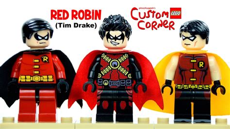 Red Robin New 52 Tim Drake Lego Custom Corner 3 Based On Teen Titans