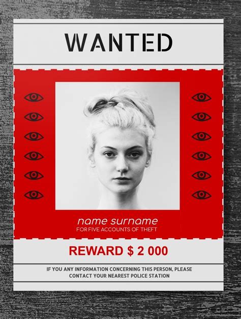 Police Wanted Poster Template