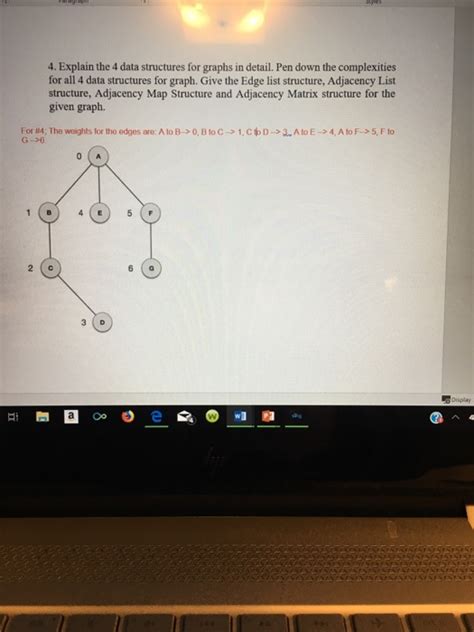 Solved Explain The Data Structures For Graphs In Chegg Com
