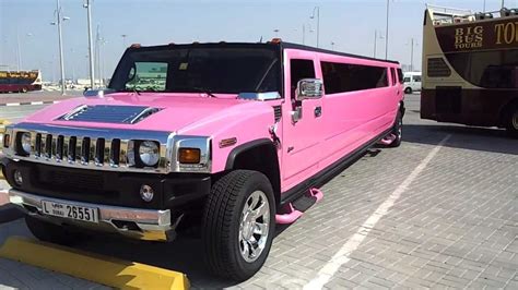 Worlds Longest Pink Hummer Limousine Dubai Uae 25012013 Youtube