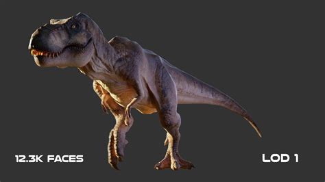 Jurassic Park Tyrannosaurus Rex 3d Model By Thebartart