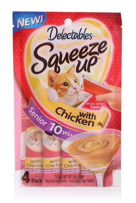 Delectables Squeeze Up Cat Treats With Chicken Senior 10 Years 4