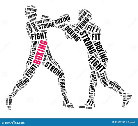 Boxing In Word Cloud Stock Illustration Illustration Of Punch 29661993