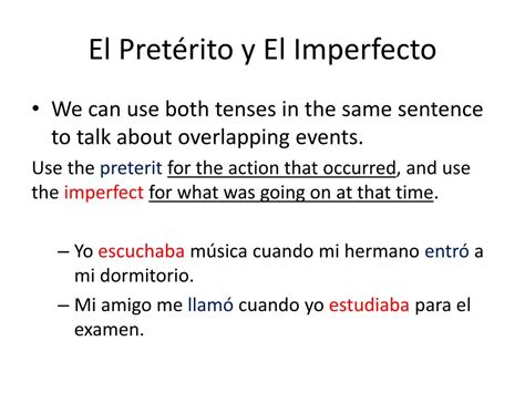 Ppt Preterit Vs Imperfect Powerpoint Presentation Free Download Id