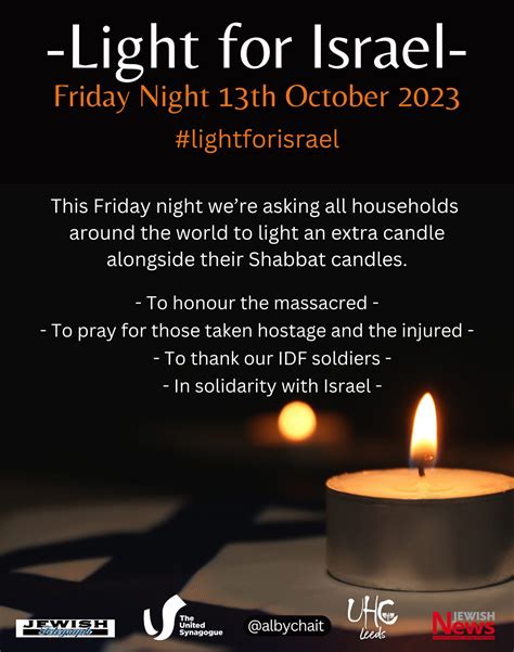 Light A Candle For Israel This Friday Night Jewish News
