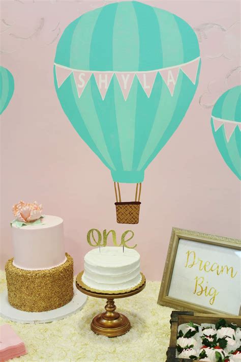 Hot Air Balloon Birthday Party Ideas Photo 16 Of 29 Catch My Party