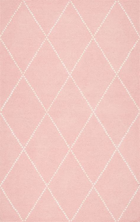 Browse blush pink, dusky pink rug designs & more. Tuscan Dotted Diamond Trellis Nursery Baby Pink Rug in ...