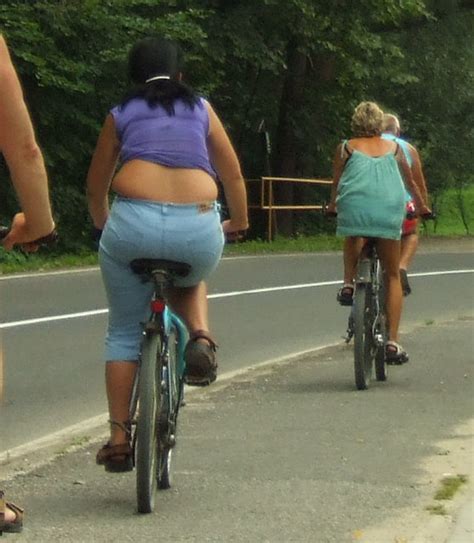 Beautiful Girl With Muffin Top On The Bike Flickr Photo Sharing