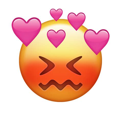 Blushing Emoji W Heart Crown Emoji Wallpaper Iphone Emoji Pictures