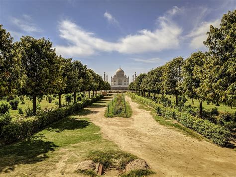 Taj Mahal Park Garten Kostenloses Foto Auf Pixabay