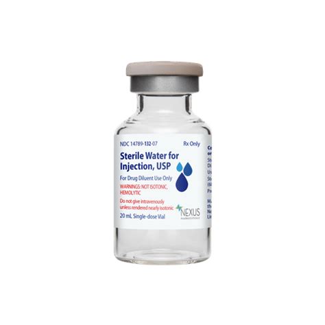 Sterile Water For Injection Usp Nexus Pharmaceuticals