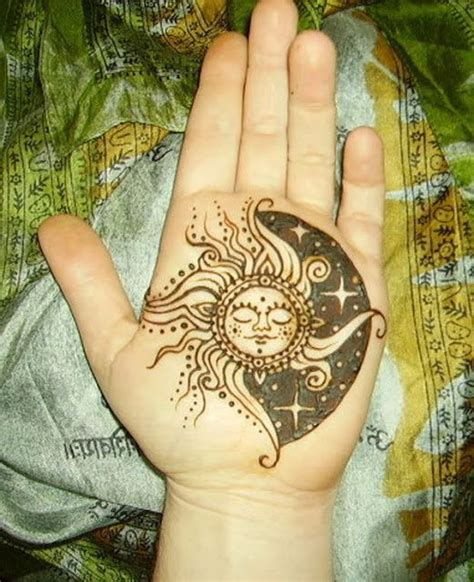 Sun Starry Moon Henna Mehndi Henna Designs Pinterest Hennas